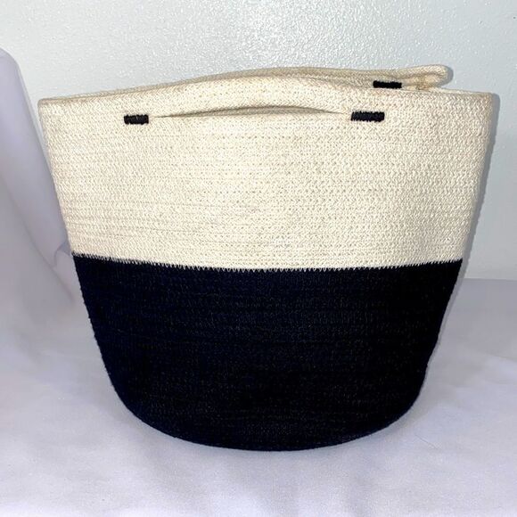 Mia Mélange Handcrafted Foldable Cotton Basket - Picture 6 of 14